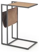 Odkladací stolík Compact, dub zlatý / čierna