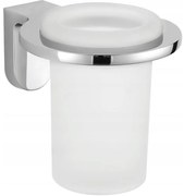 Závesný okrúhly držiak kefiek MAXMAX MEXEN LEA - kov/sklo - chrómový, 7026038-00