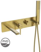 Laveo Pola, vaňová batéria pod omietku s i-BOX inštalačným systémom, zlatá matná, LAV-BAP_G1PB