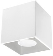 Stropné svietidlo Quad, 1x biele kovové tienidlo