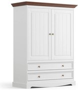 PROXIMA.store - Drevený bielizník - BELLUNO ELEGANTE FARBA: biela - orech