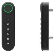 Kódový zámok s čítačkou odtlačkov prstov F021, hliník, čierny