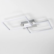 LED stropné svietidlo LED/17W/230V matný chróm
