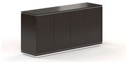 Nízka skriňa Creator 162,8 x 44,5 x 80,3 cm, biela / wenge