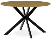 Autronic BONTEC Okrúhly jedálenský stôl 120x120cm, mdf, divoký dub, HT-F4120 OAK Farba: Hnedá