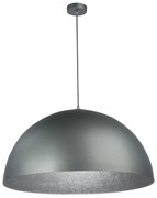 Luster na lanku SFERA 1xE27/60W/230V pr. 35 cm šedá/strieborná