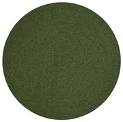 Kusový koberec Braided 105554 Green kruh – na von aj na doma, 150x150 (priemer) kruh, zelená, chodba / predsieň, Hanse Home