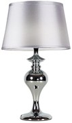 Candellux PRIMA Stolná lampa chrome 1X60 E27 openwork silver 41-03676