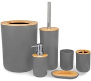 Sada koupelnových doplňků TIMOR šedá