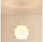 Brilagi - Luster na lanku SPACE YUTE 1xE27/15W/230V pr. 25 cm krémová/biela
