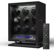 Klarstein Verdon 9, naťahovač hodiniek, na 9 hodiniek, 3 režimy, 5 rýchlostí, LED, diaľkové ovládanie