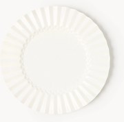 Porcelánové raňajkové taniere's reliéfnym vzorom Antonin, 4 ks