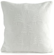 VIANOČNÁ DEKORAČNÁ OBLIEČKA NA VANKÚŠ CROCHET7 45X45 CM BIELA