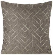 DEKORAČNÁ OBLIEČKA NA VANKÚŠ MILA1 45X45 CM TMAVOBÉŽOVÁ