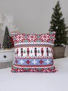 Vianočná obliečka na vankúš mikroplyš 40 × 40 cm - Luskáčikove Vianoce