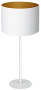 Stolná lampa ARDEN 1xE27/60W/230V pr. 25 cm biela/zlatá