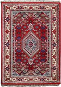 Asra, Kusový ručne tkaný koberec Bidjar red, 90x160, červená, obývacia izba