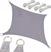 Tieniaca plachta obdĺžnik 4 x 5 m 10193 sivá