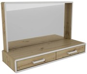 Toaletný stolík Capannoli dub artisan/biela