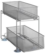 WENKO 53140800 - Polica GIOMA 35x33,5 cm, strieborná