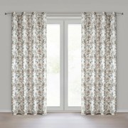 ZATEMŇOVACÍ ZÁVES NA KRÚŽKOCH BEVERLY 140X250 CM KVETY