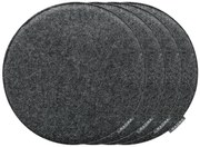 Magma Podložka na sedenie Avaro, 4 kusy (okrúhly, antracitová) (100247989)