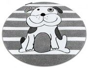Koberec KRUH PETIT PUPPY PSÍK sivý