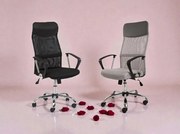 Set kancelárskych stoličiek 1+1 / čierna + sivá