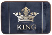 Tmavo modrá kúpeľňová predložka  King - 60*40*1 cm