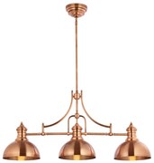 Jupiter 1791 - PT3 - Luster na tyči PLATINO 3xE27/60W/230V medená