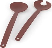 Šalátový príbor Onda, tehlový%