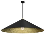Závesné svietidlo Fuji, 1x čierne/zlaté kompozitné tienidlo, (fi 90cm), b