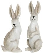 Set 2ks krémová antik dekorácia dekorácia králik - 6*4*13 cm
