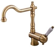 RAV SLEZÁK Labe drezová batéria s otočným ramienkom stará mosadz l508.0/8sm L508.08SM