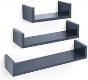 Sada nástenných políc SONGMICS LWS66GY