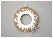 Adventný veniec so sivou stuhou Unlimited Design for kids