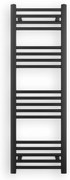 Erga Puerto, vykurovacie teleso 1200x400 mm, 459W, čierna matná, ERG-LAV-GRZE-BK-40120