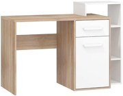 Písací stôl P Rio-04 sonoma svetlý/biely