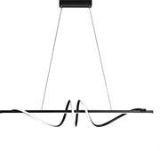 Toolight Toolight, LED stropné svietidlo 120cm, 50W, 3000K, LHJ023-CP, čierna matná, OSW-50011