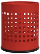 Alda Odpadkový koš Officer perforovaný 7 l,červená, 7 l