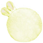 Domarex Vankúšik Soft Bunny plus žltá, priemer 35 cm