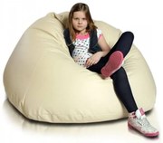 INTERMEDIC SK - Sedací vak MAXI 140x70 cm | extra veľký vak na sedenie a ležanie, 570 l Farba: E02 - Krémová svetlá (ekokoža)