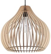 Závesné svietidlo Aprilla, 1x drevené tienidlo