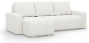 Rohová rozkladacia sedačka ABRIELLE ľavá, krémová