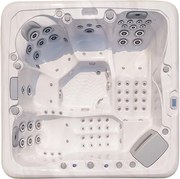 Akrylátová vírivka Maxspa Maxspa mramorově-bílá s hnědou bočnicí