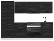 Kuchynská linka Belini Premium Full Version 240 cm eben kráľovský  s pracovnou doskou SANDY