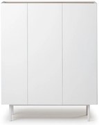 Biela vysoká komoda v dekore duba 95x120 cm Arista – Teulat