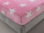 XPOSE® Mikroplyšová plachta LÝDIE Exclusive - ružová 90x200 cm