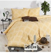 Obliečky ornament Exclusive satén žlté EMI, Štandardný set jednolôžko obsahuje 1x 140x200 + 1x 70x90