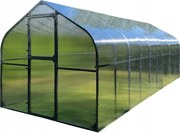 Skleník Polykarbonátový Tunel 15M2 250X600 Ptf Poľsko Antracit Grafit